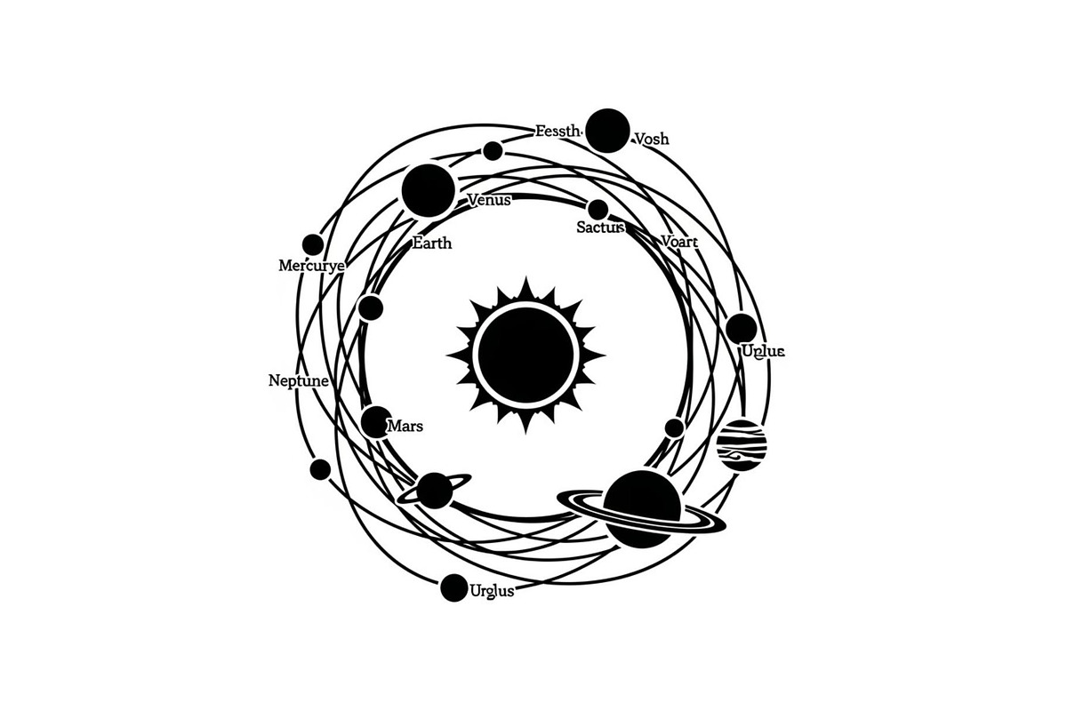 Solar System Silhouette Clipart, a Graphic by balal (Photo 11 of 13)