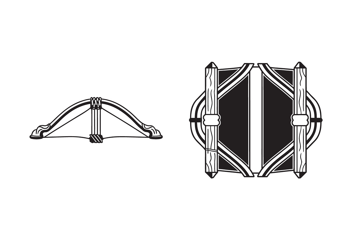 Crossbow Vector Icon Set, an Object Graphic by Billah Hub (Photo 1 of 3)