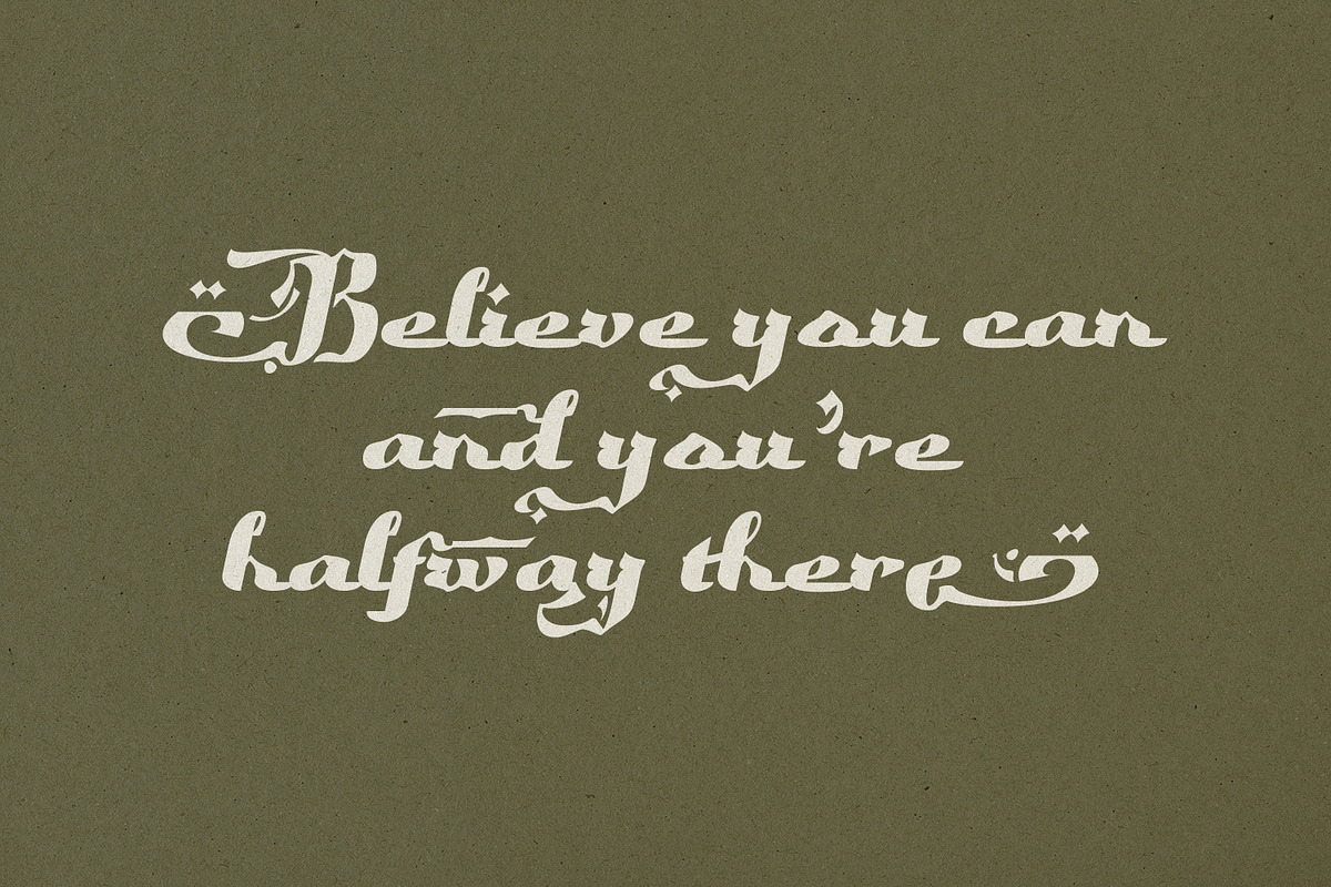 Jenyllah - Islamic Calligraphy, a Script Font by TypeClassHeroes (Photo 10 of 10)