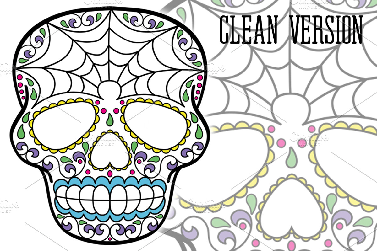 Calavera Vector Design, an Illustration by BAD TASTE (Photo 7 of 7)