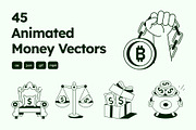 Animated Money Drawing, a Solid Icon by Vectors Market (Thumbnail 1 of 5)