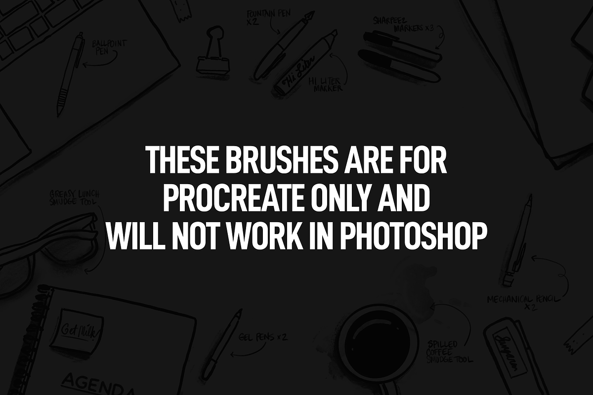 The Procreate Office Pen Brush Pack, a Brush Add-On by Ink Gang Boss (Photo 9 of 9)