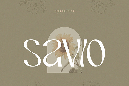 Savio Display Font, a Font by infernostudio3
