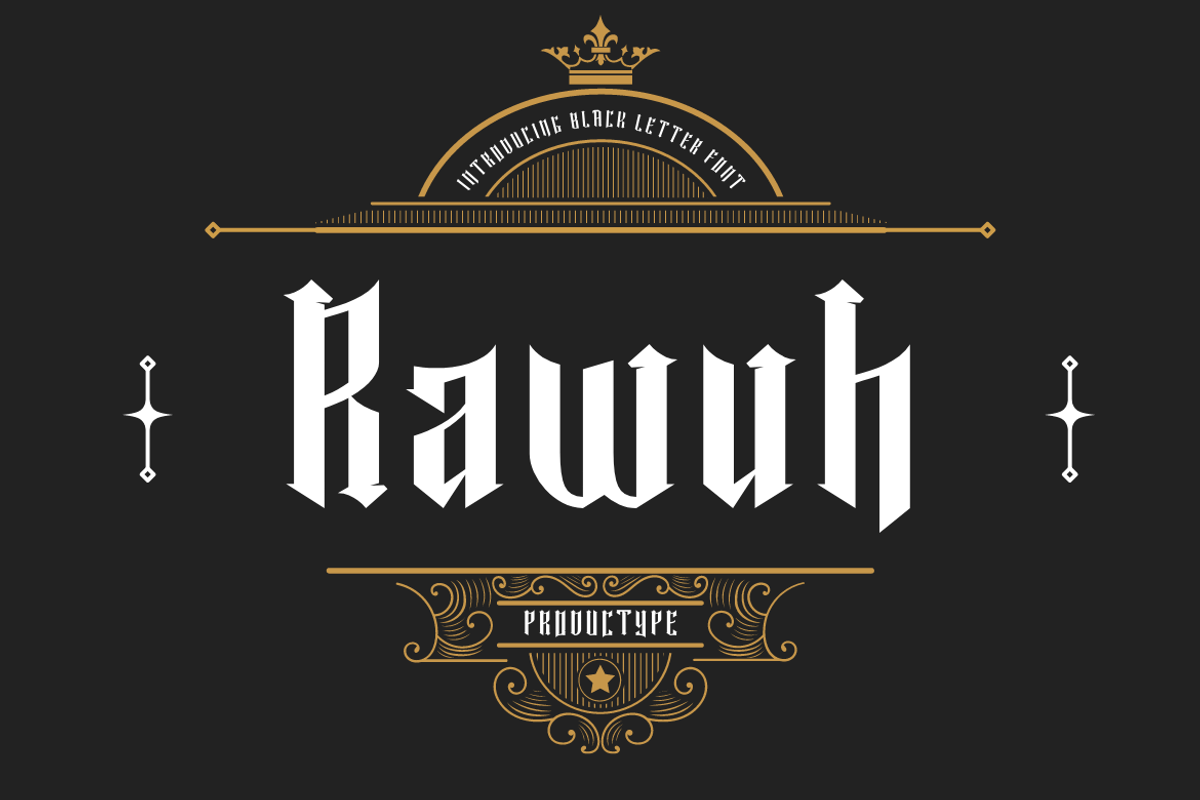 Rawuh, a Blackletter Font by productype1 (Photo 1 of 12)