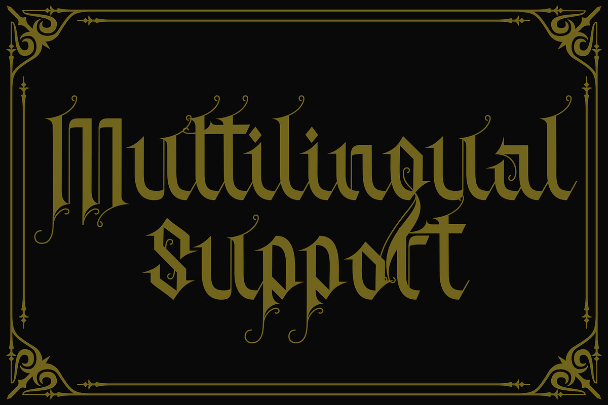 Alitun Incanor, a Blackletter Font by Propertype (Photo 9 of 10)