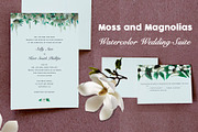 Moss and Magnolias Wedding Suite, an Invitation Template by Small Creative (Thumbnail 1 of 3)