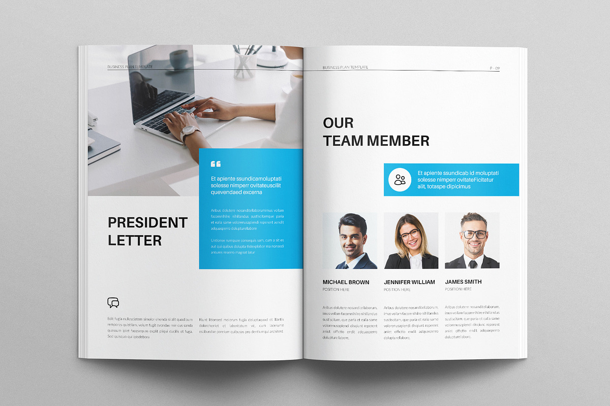 Business Plan Brochure Template, a Brochure Template by E-Type (Photo 4 of 7)