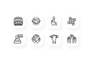 Tolerance 16 Thin Line Icons Set, a Solid Icon by Alex Blogoodf (Thumbnail 4 of 5)