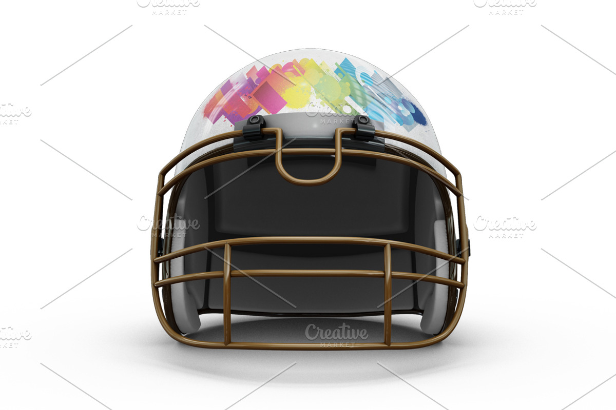 Football Helmet Mock-up, a Mask Mockup by PixelMockup (Photo 4 of 9)