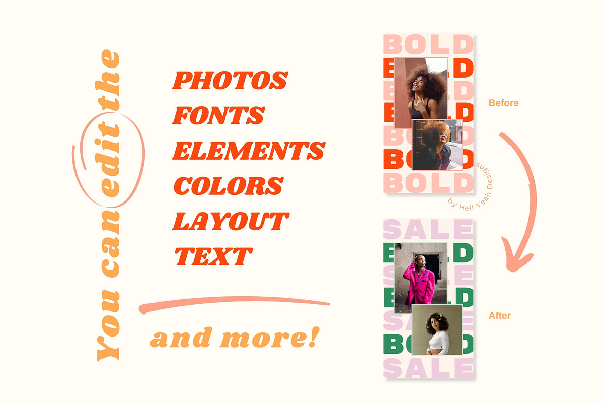 Bold & Bright Branding Starter Kit, a Branding & Logo Template by Hell Yeah Designs (Photo 8 of 18)