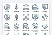 Bundles Crypto NFT Outline Icons, an Outline Icon by adenpinkstore (Thumbnail 1 of 6)