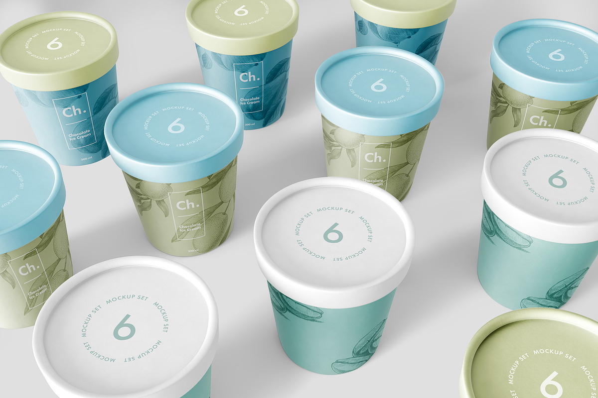 Ice Cream Jar Mockup, a Packaging Mockup by GraphicWave (Photo 7 of 7)