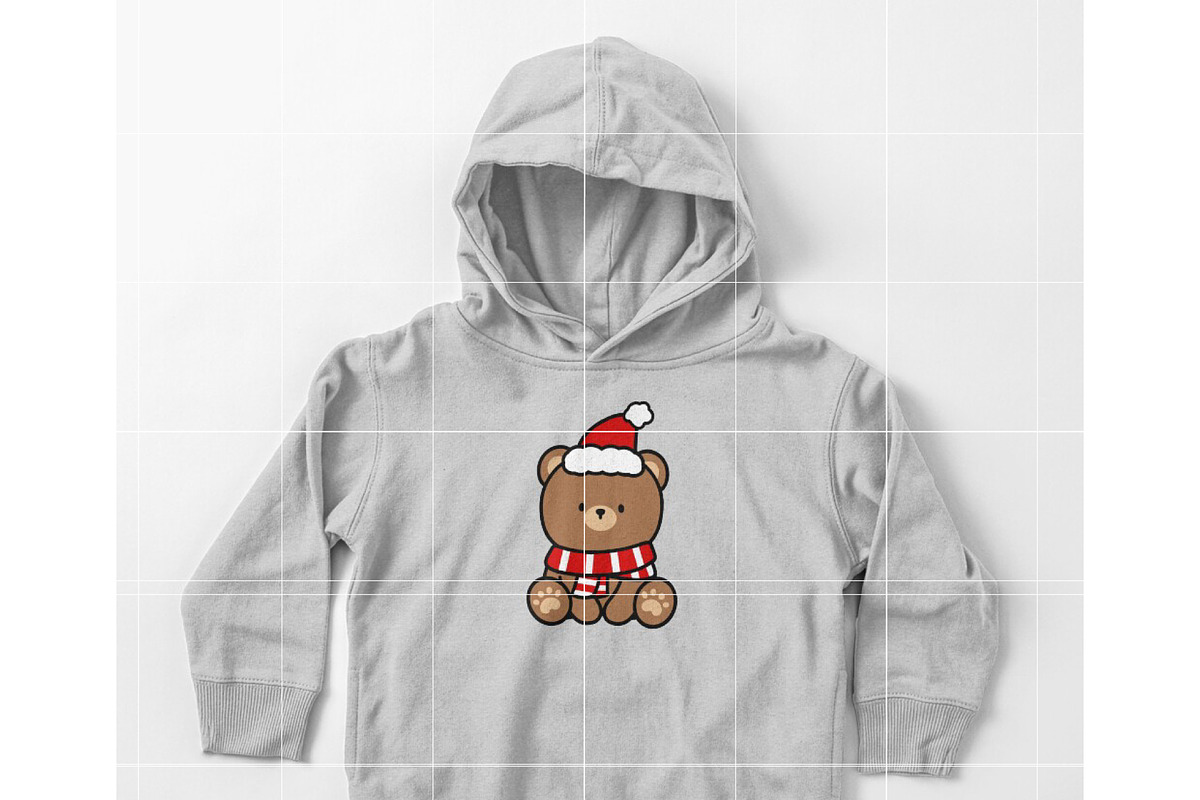Cute Christmas Bear SVG for Cricut, an Illustration by TheHitShop (Photo 4 of 10)