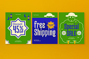 Green Blue Eid Al-Adha Sale Banner, a Social Media Template by graphicook (Thumbnail 3 of 4)