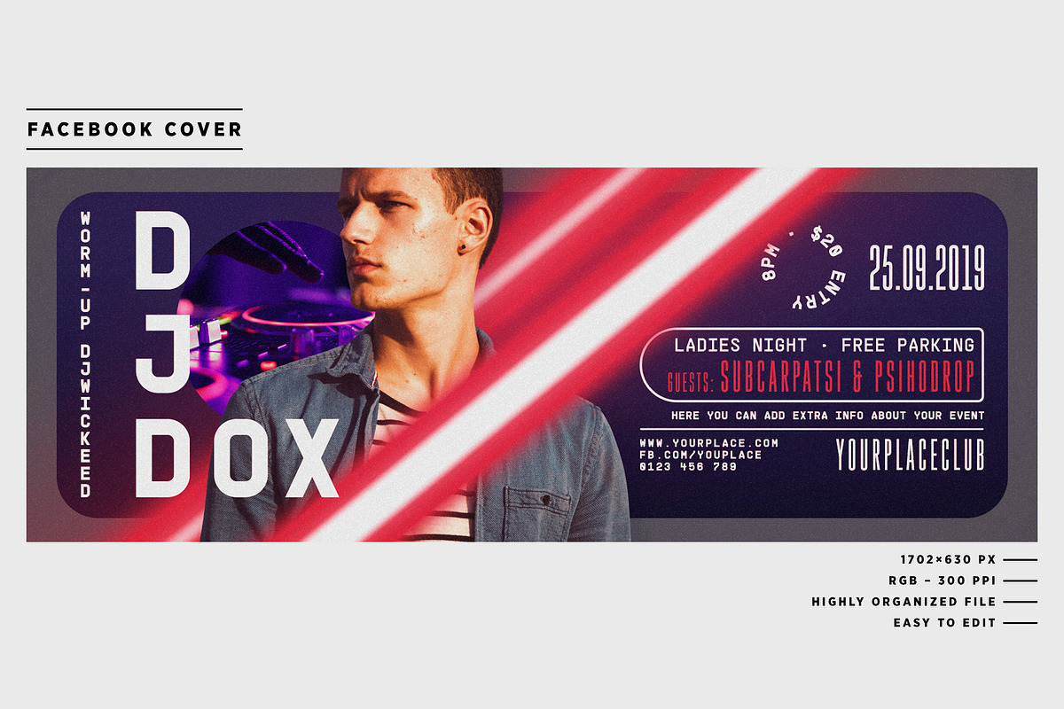 DJ Concert Year Flyer Template, a Flyer Template by Mariux (Photo 4 of 4)