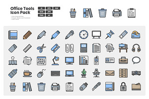 Office Tools Icon Pack, a Duotone Icon by erifqizeicon