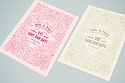Mega Set Vintage Wedding Invitations, an Invitation Template by OneVectorStock (Thumbnail 7 of 18)