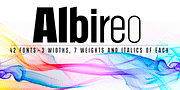 Albireo, a Sans Serif Font by Cory Maylett Design (Thumbnail 2 of 4)