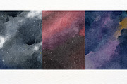 Night Sky Watercolor Background, a Texture Illustration by ArtbyHien (Thumbnail 4 of 10)