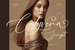 Calyvera – Quiet Signature Script, a Script Font by Inviline.co