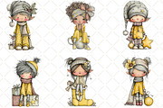 Whimsical Christmas Elf Clipart, an Illustration by Black Bird Studio (Thumbnail 6 of 6)