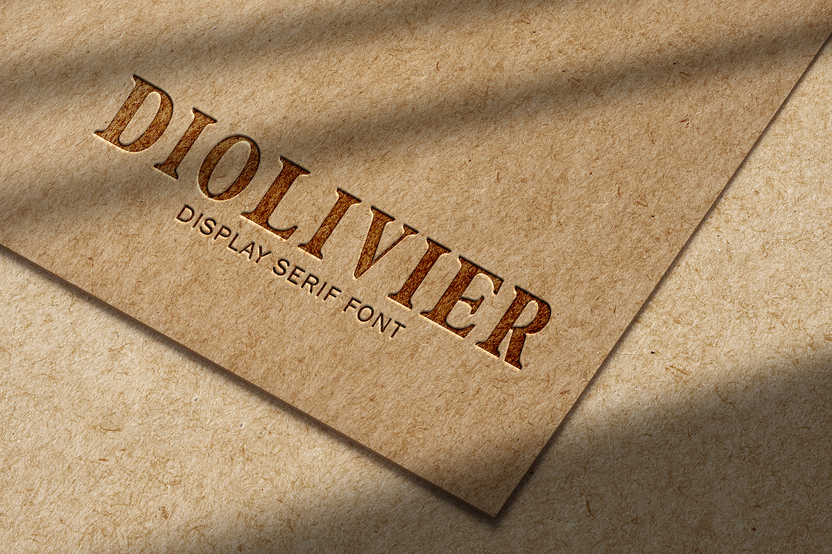 Diolivier Display Serif Font, a Serif Font by Grappict.com (Photo 4 of 5)