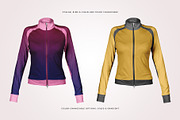 Female Fitness Jacket Mockup, a Hoody Mockup by Designertale (Thumbnail 4 of 7)