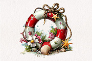Whimsical Summer Lifebuoy Clipart, an Illustration by CreationArt (Thumbnail 10 of 10)