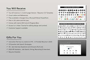 ATS Resume CV Word & Google Docs 33