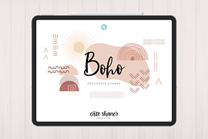 Boho Procreate Stamp Brushes