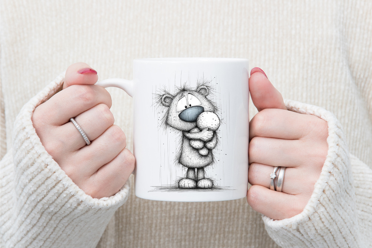 Whimsical Christmas Icy Blue Teddy B, an Illustration by designcity5 (Photo 4 of 5)