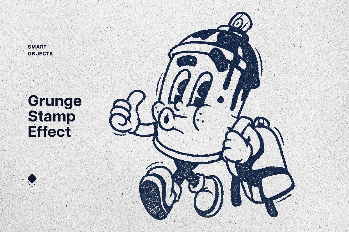 Grunge Stamp Text & Logo Effect, a Layer Style Add-On by Design Squad (Photo 1 of 6)