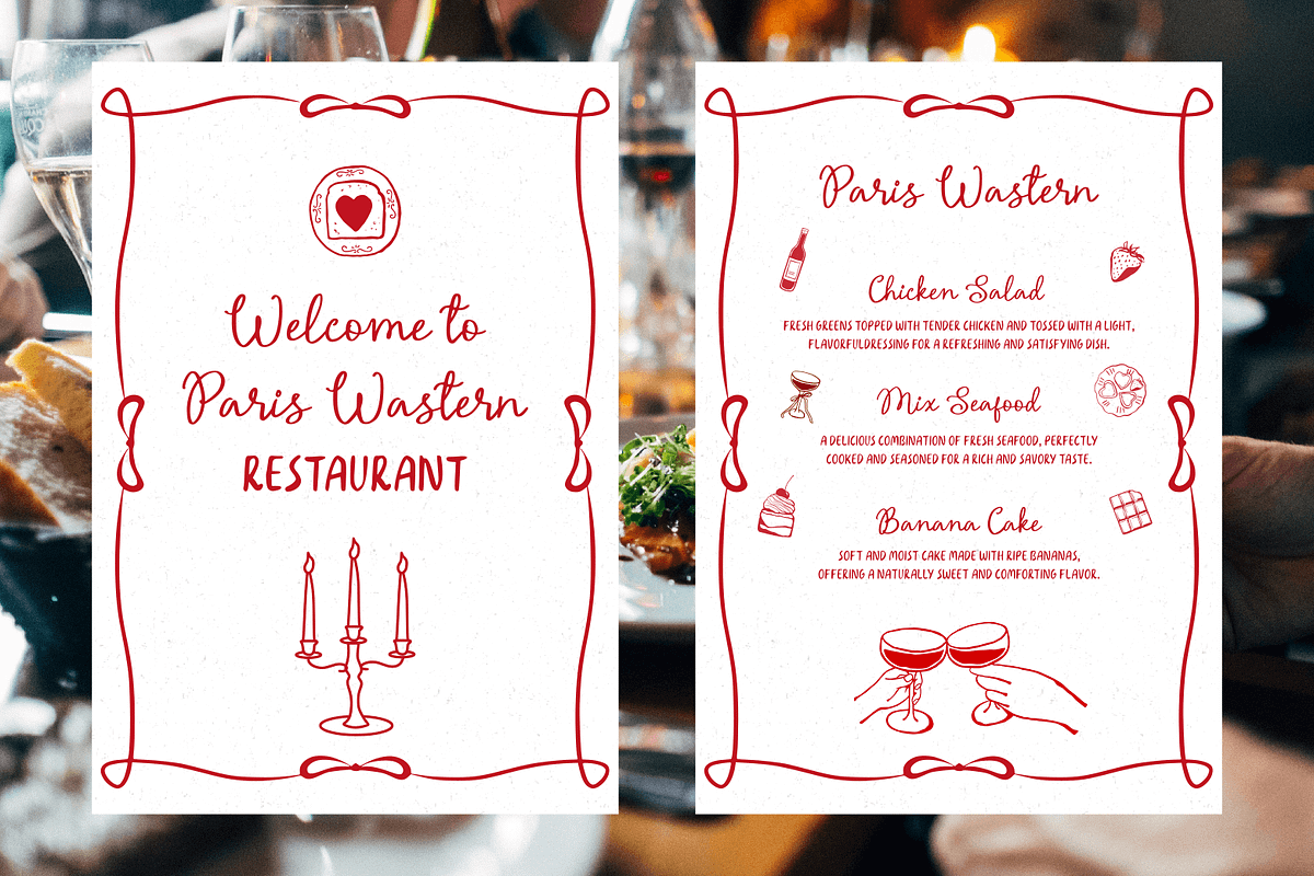 Blessing Whimsical Font Duo, a Handwritten Font by Pixesia Studio (Photo 2 of 11)