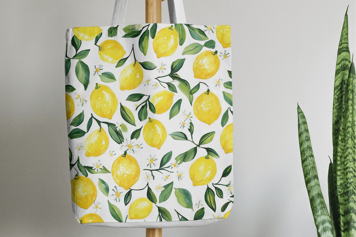 Watercolor Lemon Seamless Pattern, a Pattern Graphic by Business Chic (Photo 4 of 4)