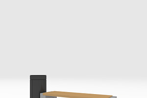 3D Model Bench Park 37