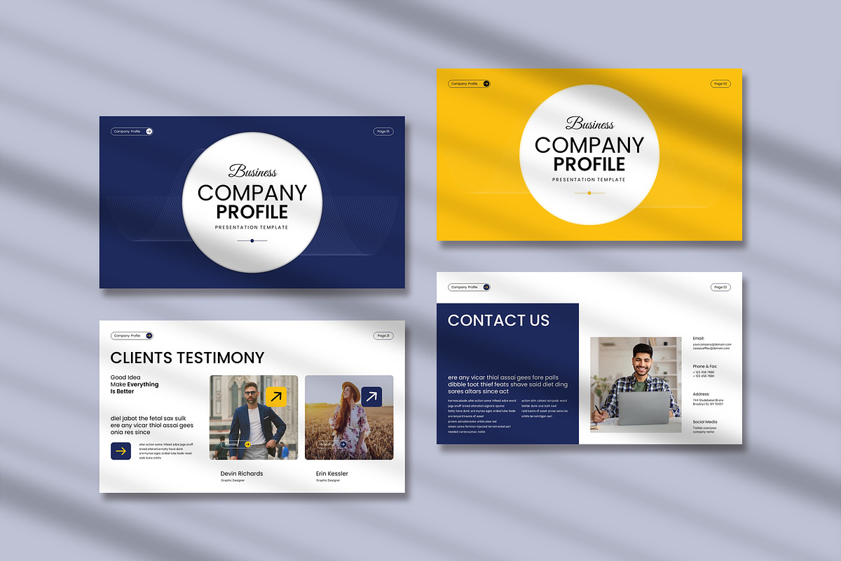 Business Company Profile Template, a Presentation Template by Pradaxa (Photo 5 of 6)