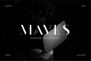 Maves Modern Display Font, a Sans Serif Font by Prestigetype (Thumbnail 1 of 6)