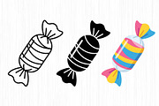 Wrapped Candy Vector Trio Pack, an Object Graphic by Artonix (Thumbnail 2 of 3)