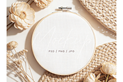 Close-Up Embroidery Hoop Mockup, a Product Mockup by TatiMockup (Thumbnail 1 of 4)