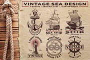 Vintage Sea Design, an Illustration by Harry Kasyanov (Thumbnail 1 of 7)