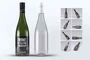 Wine Bottle Mock-Up, a Product Mockup by DesignRushMarket (Thumbnail 4 of 8)