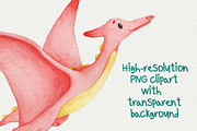 Dinosaurs watercolor clipart, an Object Graphic by Trinibis (Thumbnail 3 of 5)