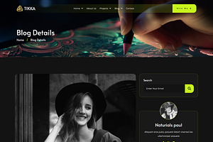 Tikka - Portfolio Bootstrap Template