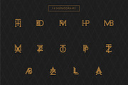 Monogram logo set, a Branding & Logo Template by Anchors_and_Curves (Thumbnail 4 of 5)