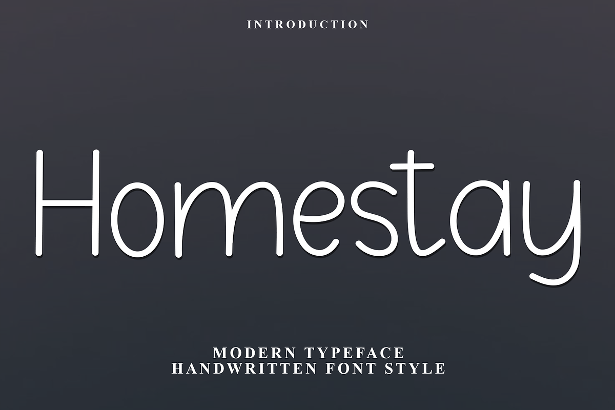 Homestay, a Sans Serif Font by FreshTypeINK (Photo 1 of 7)