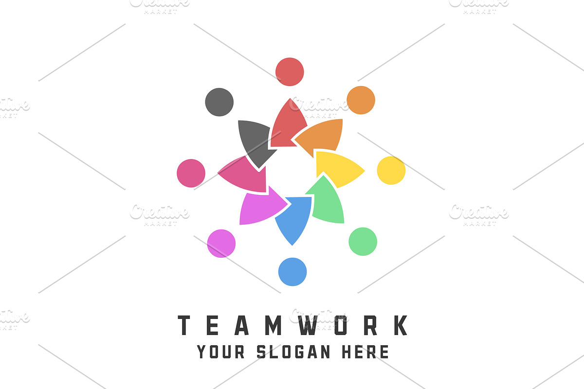 Teamwork Union Logo Design Icon, a Branding & Logo Template by Morvana Crew