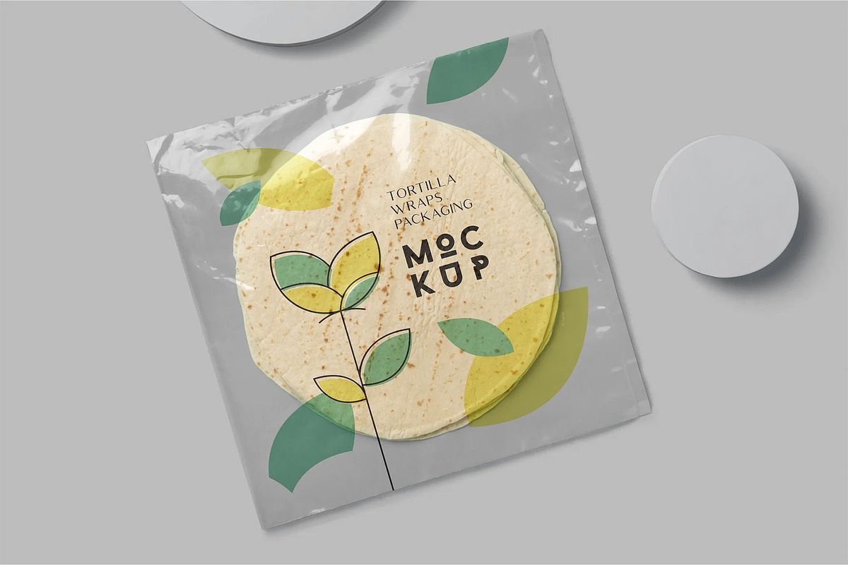 Tortilla Packaging Mockups, a Packaging Mockup by megostudi0 (Photo 3 of 6)