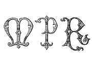 Victorian Alphabets PACK 19 FONTS !!, a Blackletter Font by Intellecta Design (Thumbnail 38 of 48)