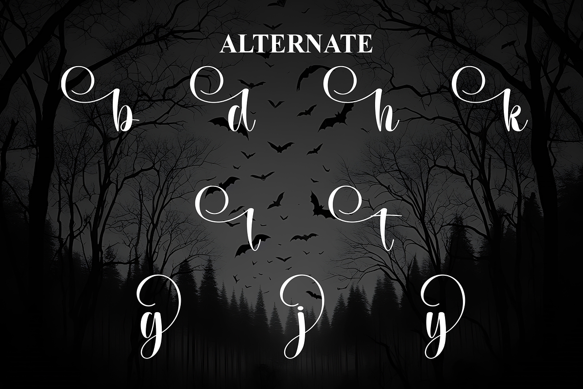 Spooky | Script Font, a Handwritten Font by Scratchones (Photo 8 of 9)