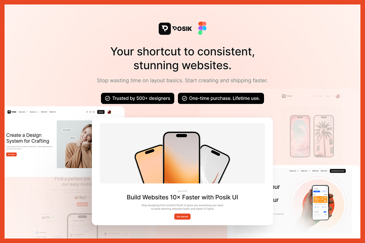 Website Design System & UI Kit Figma, an UI Kit Template by posikui (Photo 4 of 5)